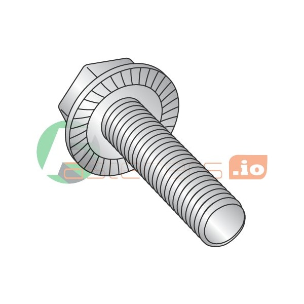 Newport Fasteners 18-8, #12-24 Flange Bolt, Plain Stainless Steel, 1 in L, 2000 PK 186097 - main